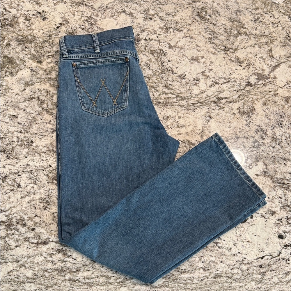 Wrangler Retro Men's Denim Bootcut Jeans - Picture 5 of 8